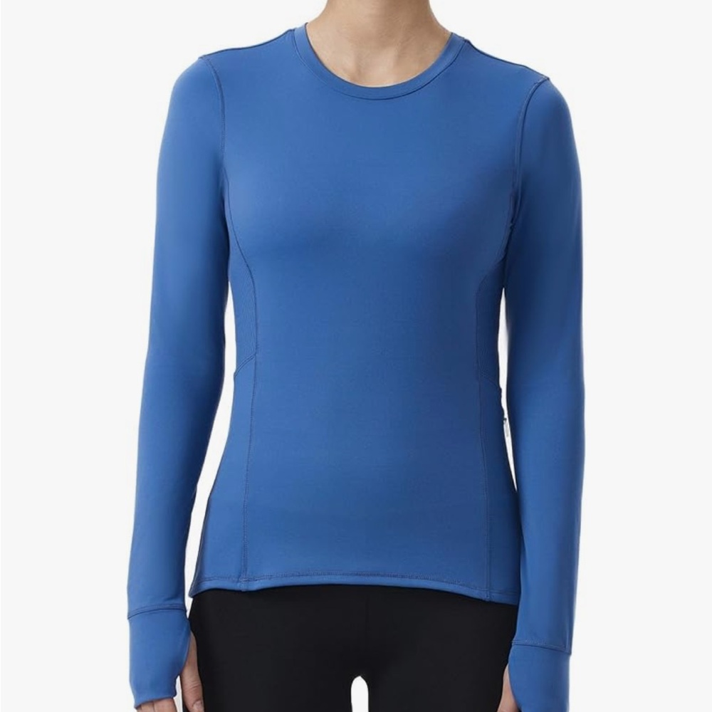 Spyder Women's Vibrant Blue Long Sleeve Base Layer - Like New!